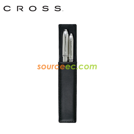 礼品订购Cross 皮制双笔套广告