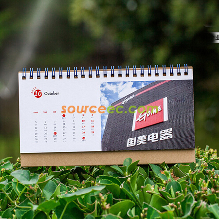 礼品订购定制相片台历广告