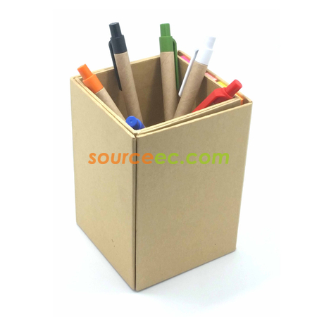 礼品订购带便条笔筒广告