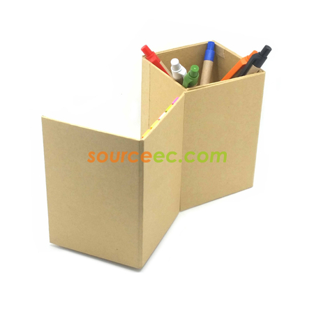 礼品订购带便条笔筒广告