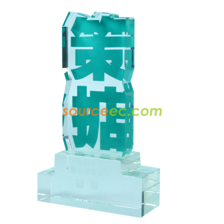 礼品订购定制策掂水晶奖座广告