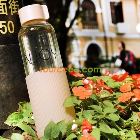 礼品订购550ML玻璃水瓶广告
