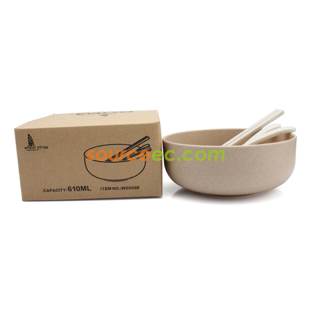 礼品订购小麦环保餐具套装广告