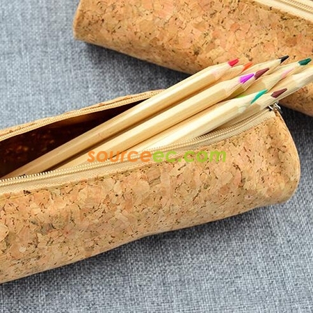 礼品订购软木环保文具袋广告