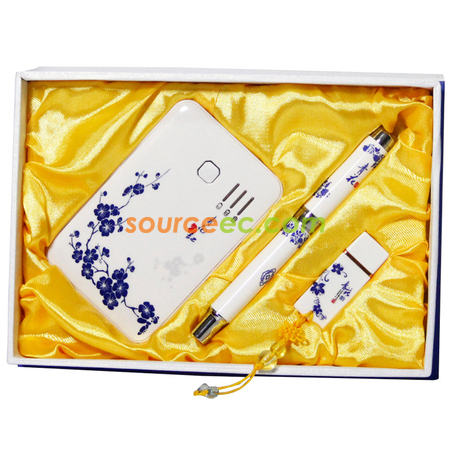 礼品订购青花瓷USB礼品套装广告