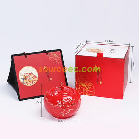 礼品订购陶瓷茶叶罐广告