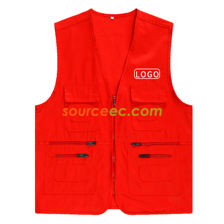 礼品订购团体马甲制服广告