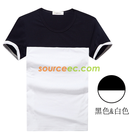 礼品订购拼色T恤定制广告