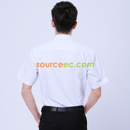 礼品订购男款斜纹短袖恤衫广告