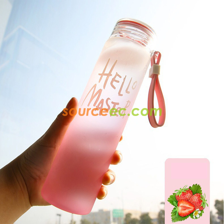 礼品订购480ML磨砂玻璃杯广告