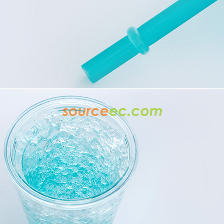 礼品订购650ML 双层制冷吸管杯广告