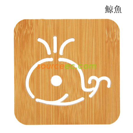礼品订购环保木质杯垫广告