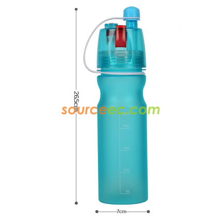 600ML喷水运动水壶