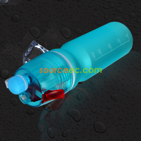 礼品订购600ML喷水运动水壶广告