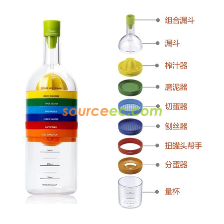 礼品订购400ML七彩料理瓶广告