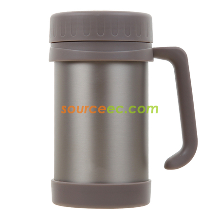 礼品订购500ML 带手柄保温杯广告