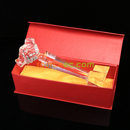 礼品订购握手水晶奖杯广告