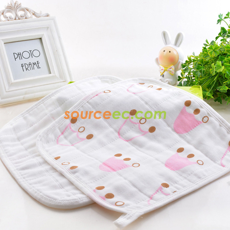 礼品订购婴儿口水纱巾广告