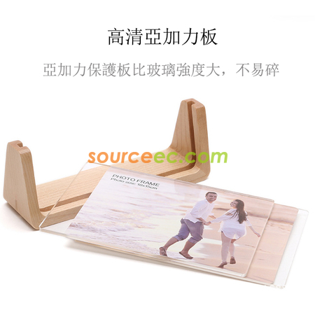 礼品订购欧式原木制相架广告