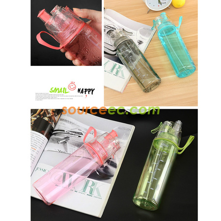 礼品订购600ML运动喷水水壶广告