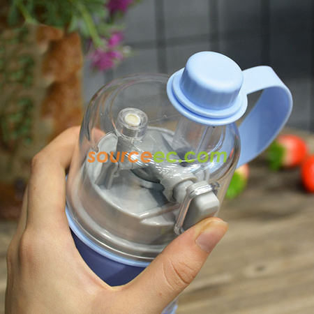 礼品订购600ML喷水运动水壶广告