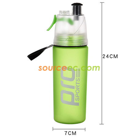 礼品订购600ML运动喷水水壶广告