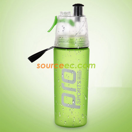 礼品订购600ML运动喷水水壶广告