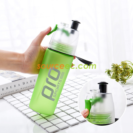 礼品订购600ML运动喷水水壶广告