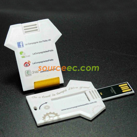 礼品订购T恤造型卡片U盘广告