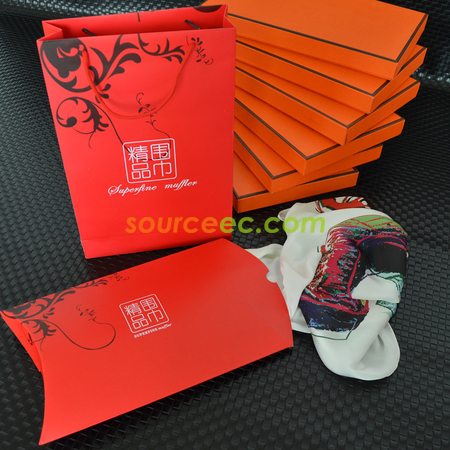 礼品订购围巾礼品盒广告
