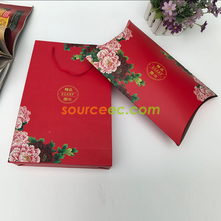 礼品订购围巾礼品盒广告