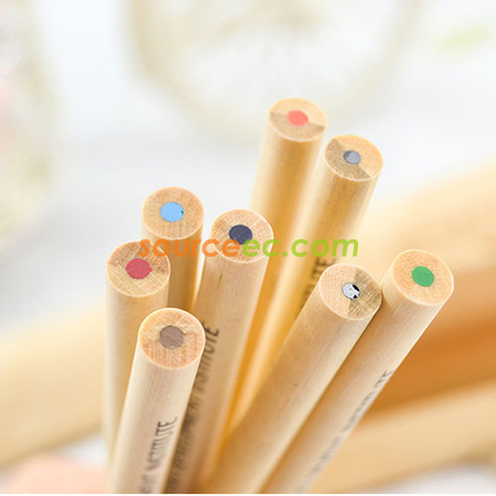 礼品订购彩色铅笔木盒装广告