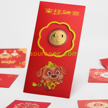 礼品订购新年金币红包礼品广告