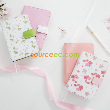 礼品订购樱花PU手帐本礼盒装广告