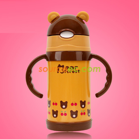 礼品订购500ML 动物儿童保温杯纪念品广告
