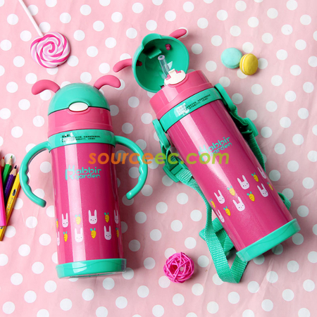 礼品订购500ML 动物儿童保温杯纪念品广告
