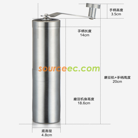 礼品订购便携式手摇咖啡磨豆机广告