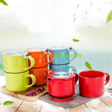 礼品订购子母陶瓷茶壶广告