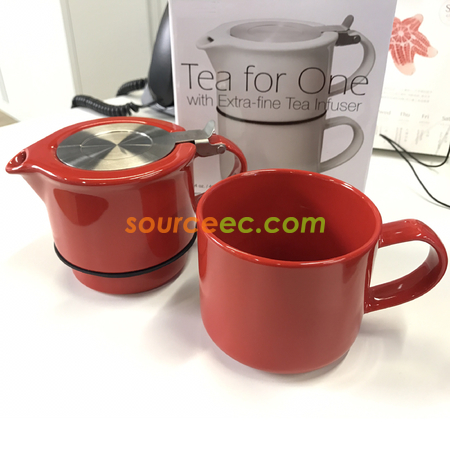 礼品订购子母陶瓷茶壶广告