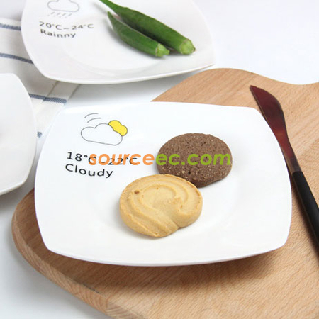 礼品订购西式甜品碟广告