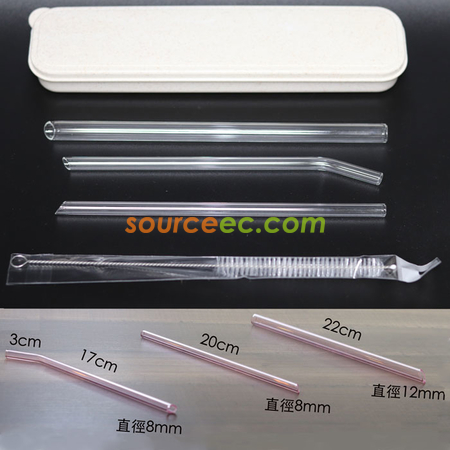 礼品订购斜口玻璃吸管广告