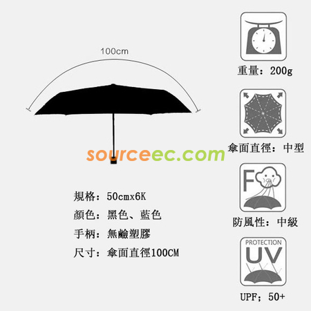 礼品订购迷你布袋五折伞广告