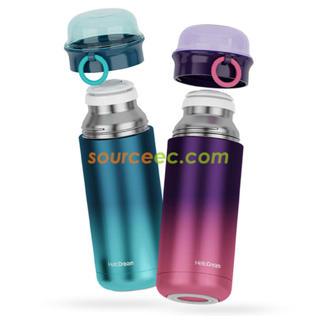 礼品订购350ML 炫彩极光渐变保温杯广告