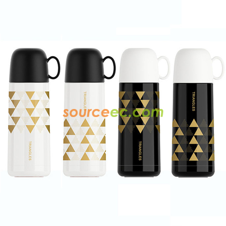 礼品订购350ML 三角保温杯广告