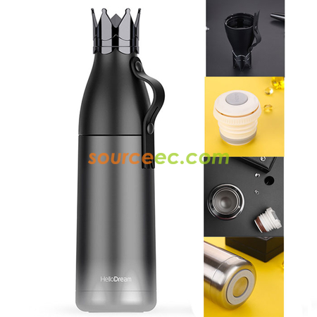 礼品订购350ML 皇冠保温杯广告