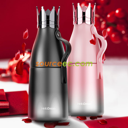 礼品订购350ML 皇冠保温杯广告