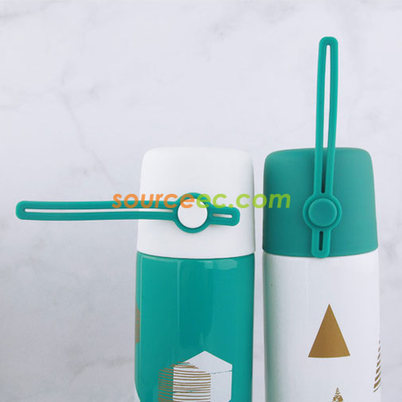 礼品订购350ML 提绳不锈钢真空水杯广告