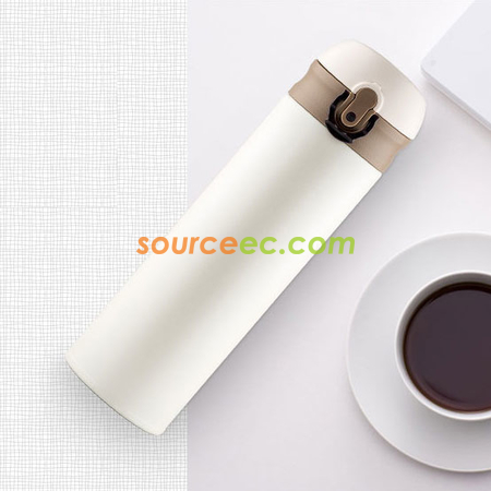 礼品订购500ML 弹跳盖不锈钢保温杯广告