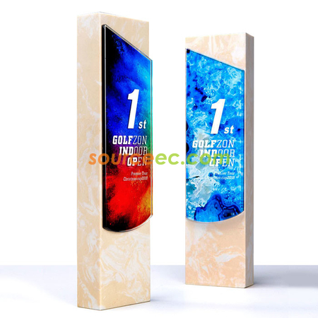 创意大理石水晶奖杯