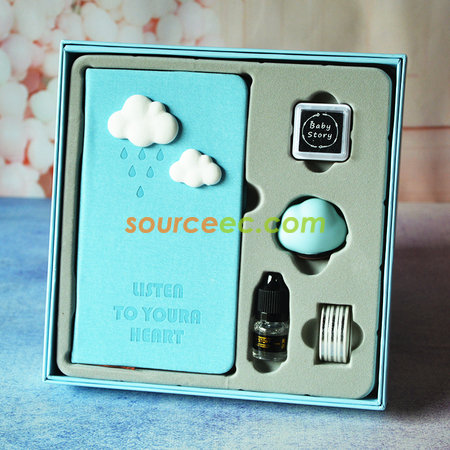 礼品订购卡通创意笔记本礼盒装广告